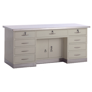 Arbeitstisch mit Edelstahlplatte und -basis HG-5